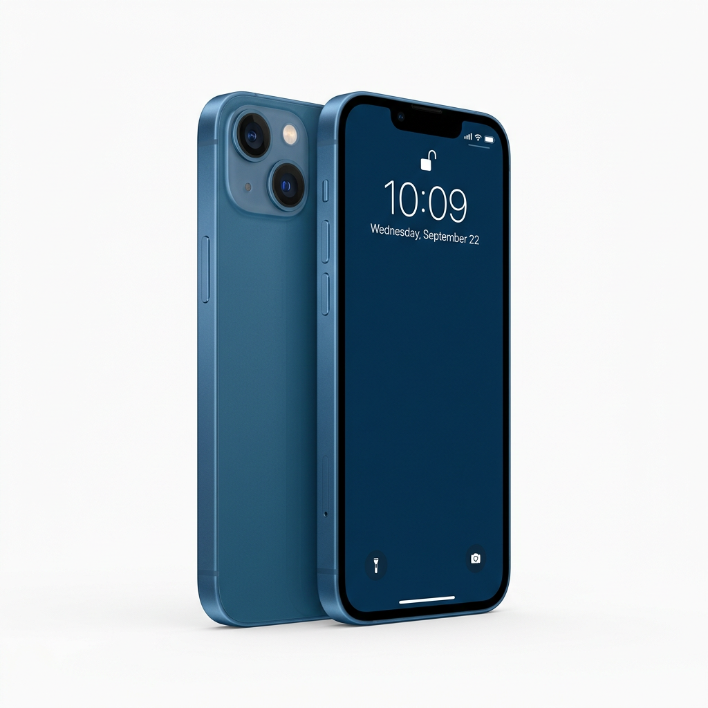 Apple iPhone 13 Mini Blue front view