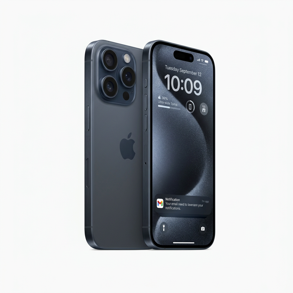 iPhone 15 Pro Blue Titanium