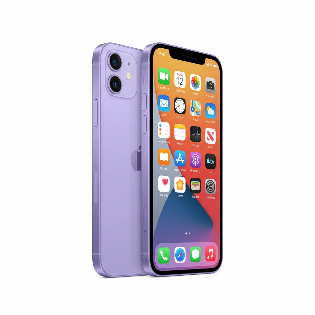 Apple iPhone 12 Purple front view