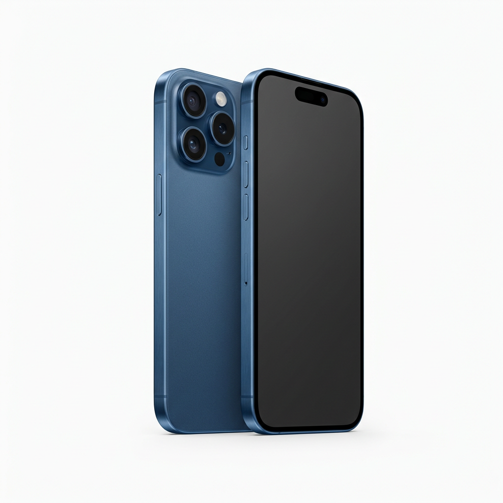 Apple iPhone 15 Pro Blue front view