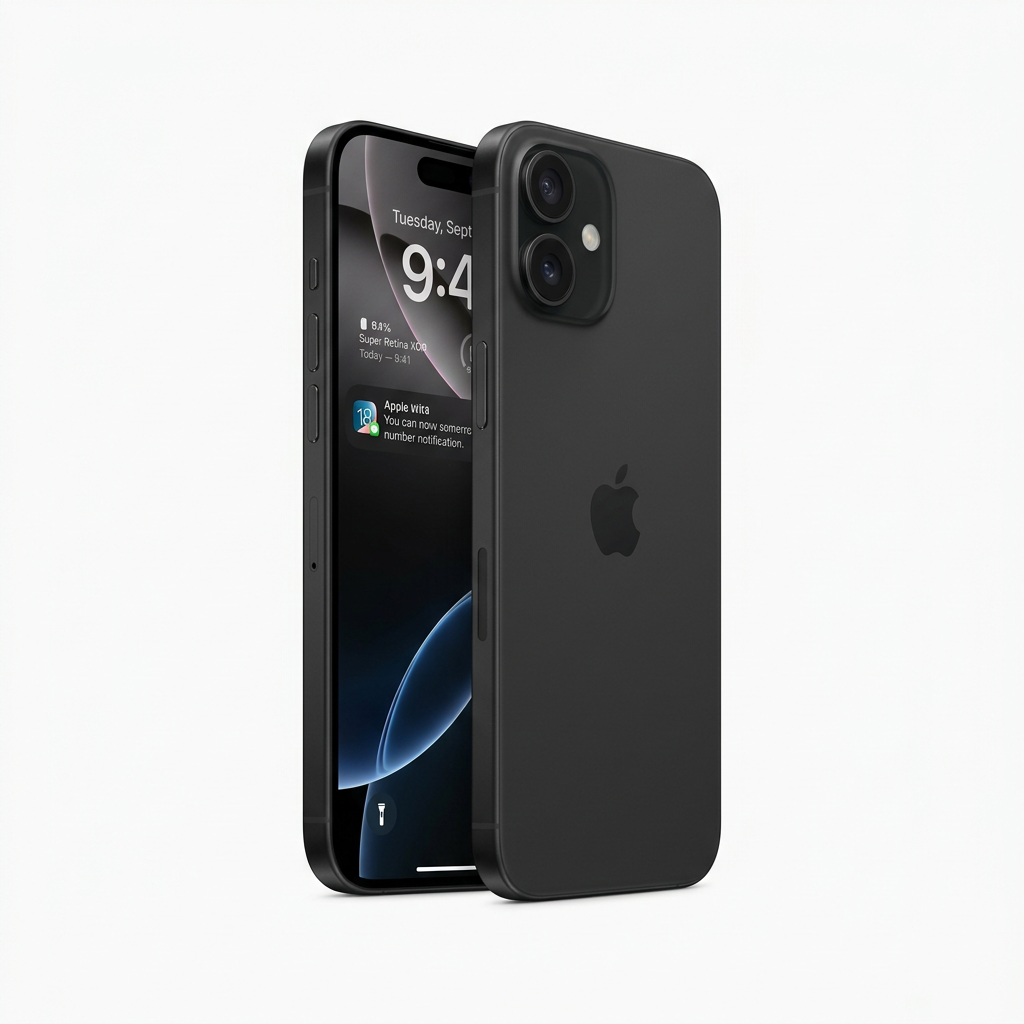 Apple iPhone 16 Plus Black front view