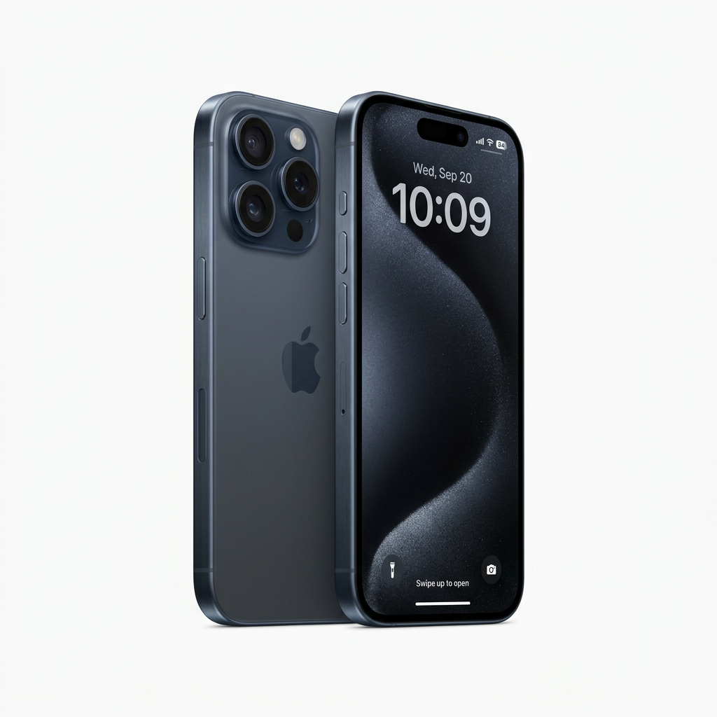 iPhone 15 Pro Blue Titanium
